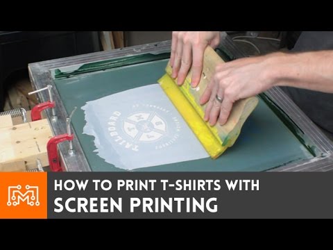 Screen Print Your Own T-shirts // How-To | I Like To Make Stuff