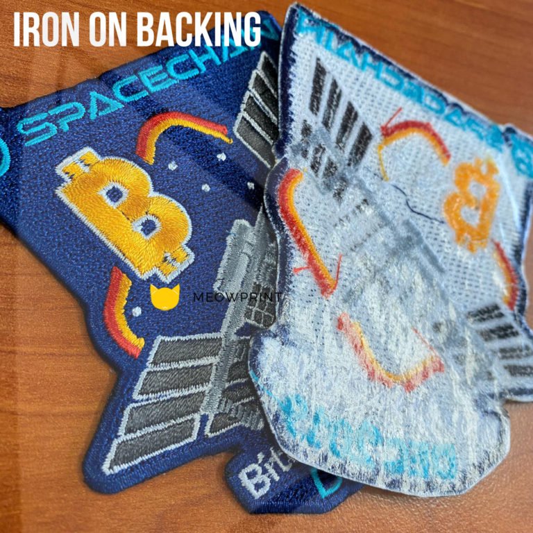 iron on embroidery patch backing meowprint 2020