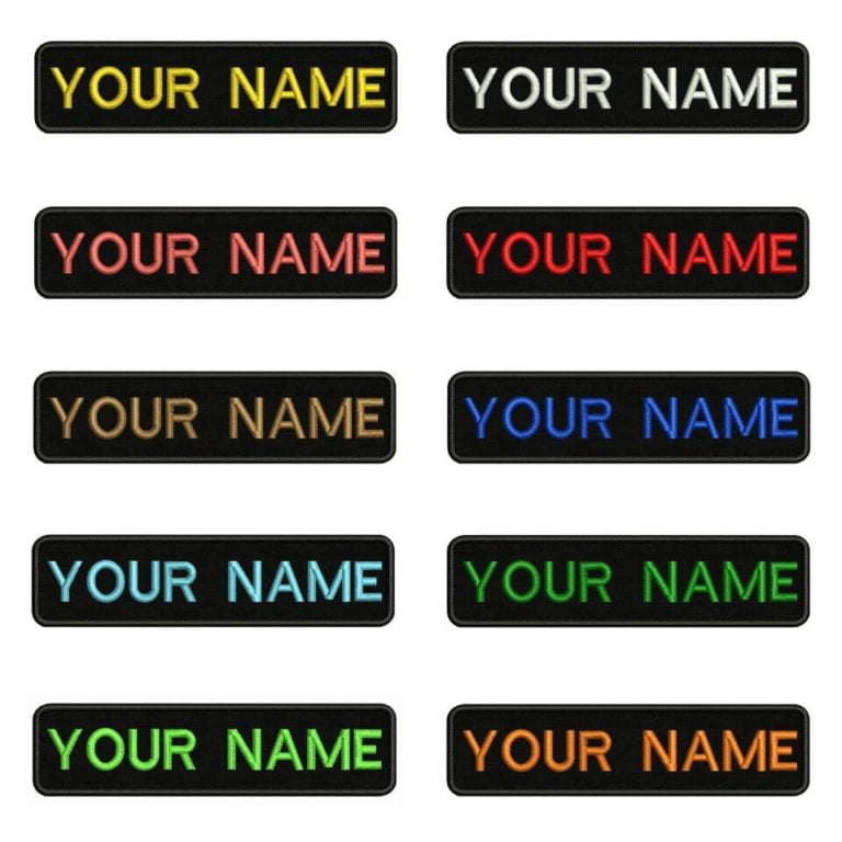 Name Tag Embroidery Patch 2020 catalogue 2