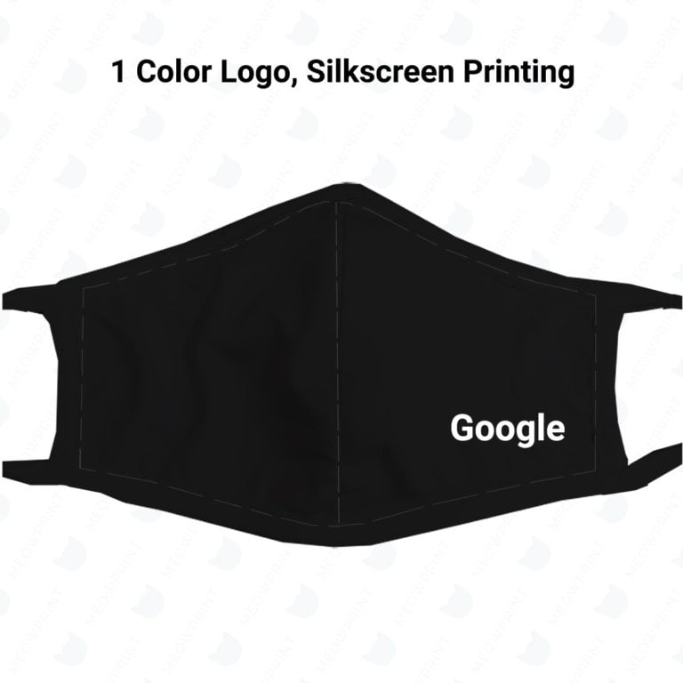 Fitted Reusable Fabric Face Mask (1 color silkscreen option) thumbnail